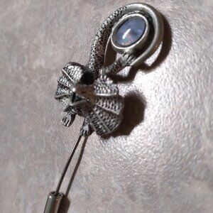 Pewter Vintage Lizard Hat Pin
